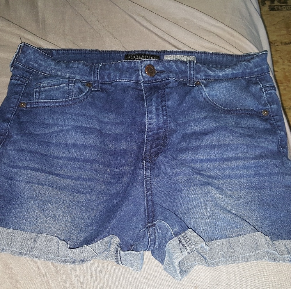 Aeropostale high waisted midi shorts